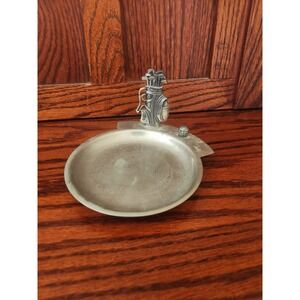 Vintage Pewter Silver Golf And Golf Ball Trinket Dish Ashtray Coin‎ Key Tray